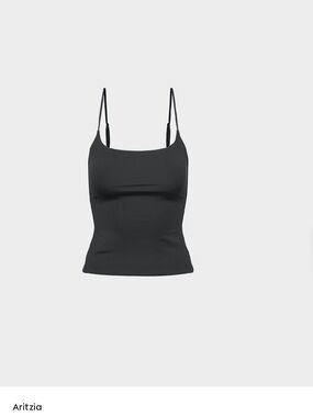 Aritzia Black Slim Cami Tank Top